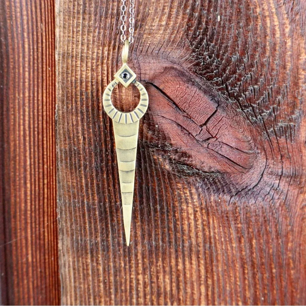 Vintage Spike Statement Necklace - Picture 6 of 6